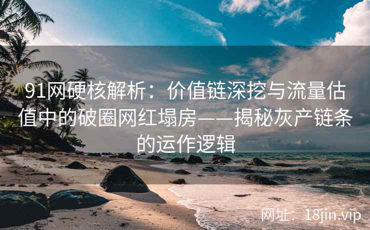 91网硬核解析：价值链深挖与流量估值中的破圈网红塌房——揭秘灰产链条的运作逻辑