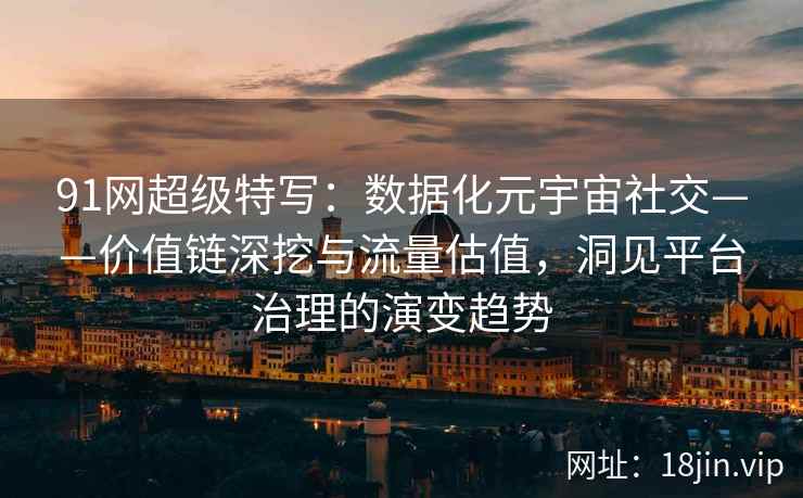 91网超级特写：数据化元宇宙社交——价值链深挖与流量估值，洞见平台治理的演变趋势